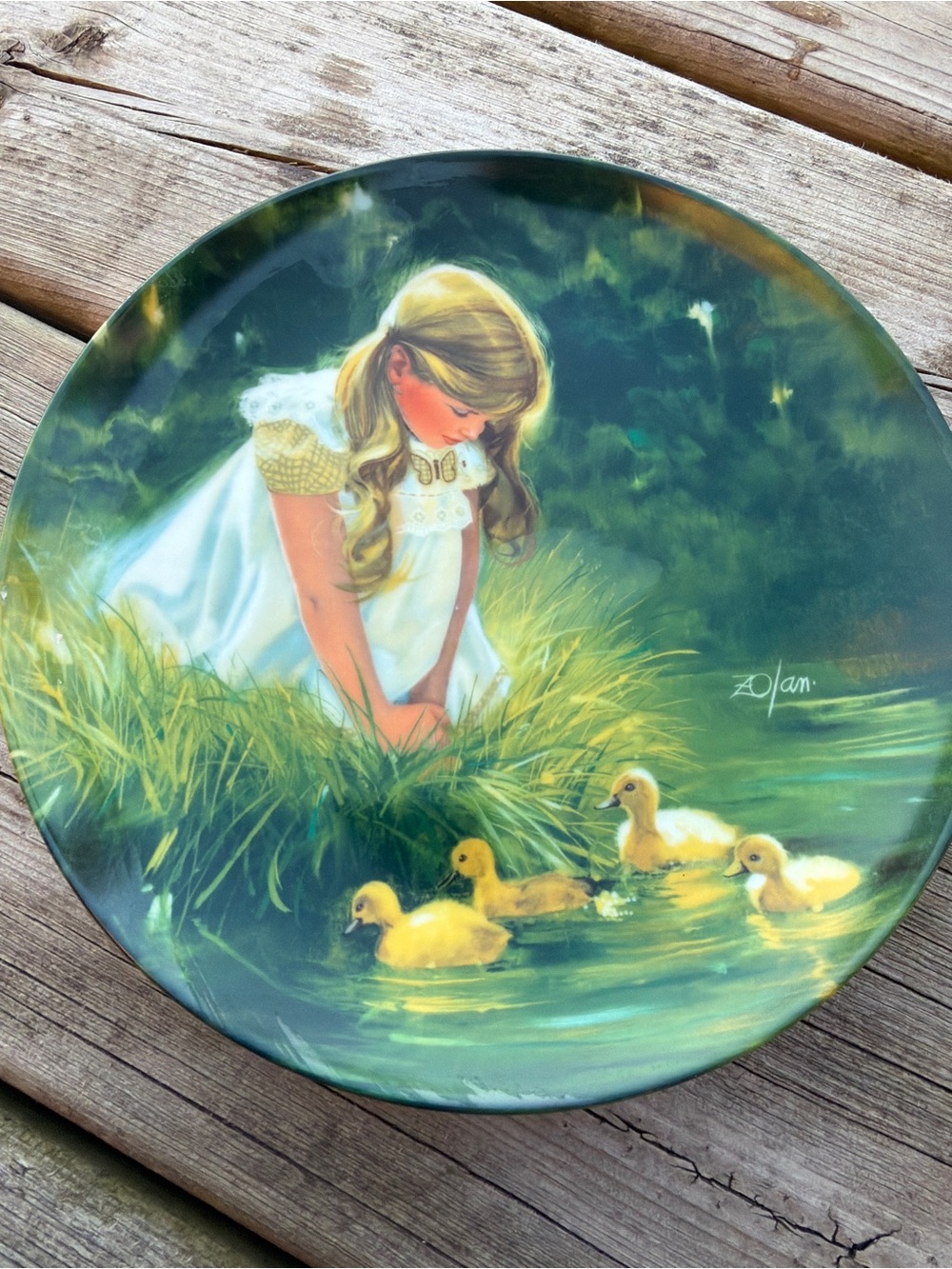 Donald Zolan Golden Moment Plate 1984 Pemberton & Oakes 7.5" Ducklings